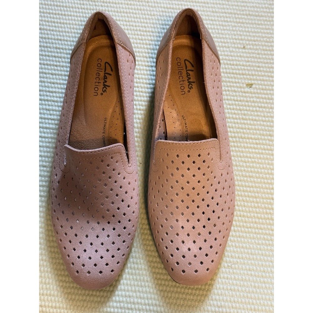 Clark Collection Low Heel Tan Loafers Women Size 8M Preppy Casual Comfy Classic